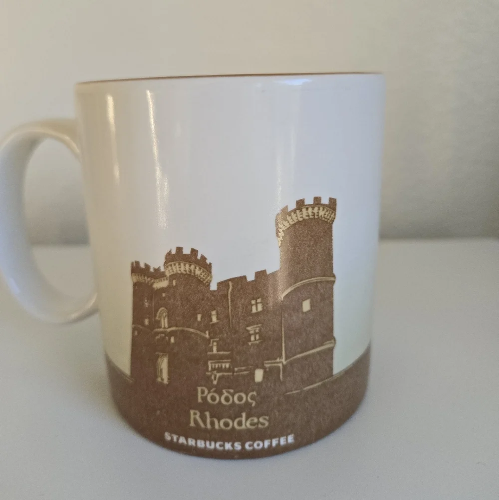 Starbucks Coffee Mug Rhodes Greece Icon Collector Series 16 oz 2018 Edition‎